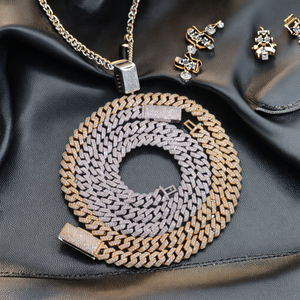 8mm 925er Sterlingsilber Hip-Hop Moissanit-Halskette – Schneller Versand aus US-Lager, zertifiziert, Iced GRA Strang, rhodiniert - Product Image 3