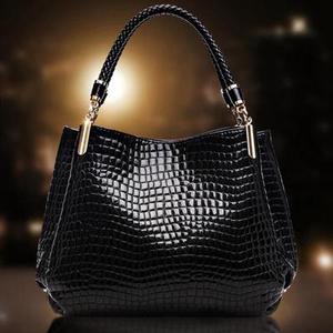Sac à main en cuir pour femme, sac à bandoulière tendance noir pour dames - Product Image 3
