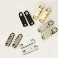 Tirette de fermeture éclair métallique détachable personnalisée de haute qualité pour la mode, vente en gros # 5 # 8 # 10 Fermetures éclair et autres accessoires vestimentaires