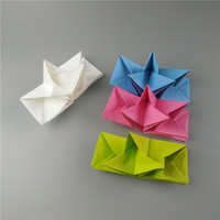 Serviettes de table décoratives à motifs artistiques, imprimées en couleur, pliables, jetables, vente en gros