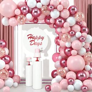 Macaron rosa lattice palloncino ghirlanda kit <span class=keywords><strong>Confetti</strong></span> Ballons per <span class=keywords><strong>matrimonio</strong></span> festa di compleanno Baby Shower di San Valentino confezionati in sacchetti - Product Image 3