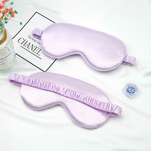 Masque de sommeil en satin de soie personnalisé avec logo privé, masque pour les yeux en soie naturelle réglable pour les voyages - Product Image 3