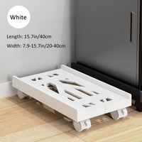 Home Computer Accessories Customizable Plastic Tower Rack for Desktop PCs Adjustable Movable Computer Case Stand