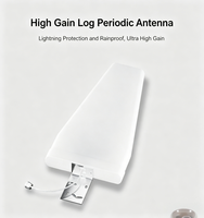 Antenne LPDA extérieure 2G 3G 4G 5G WIFI large bande avec support vertical, antenne Yagi log-périodique, amplificateur de signal