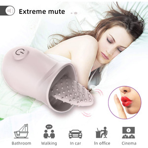 Instant-Pleasure Female Masturbator with Tongue-Licking Vibrator Honey-<b>Bead</b> Tongue Silent Button-Controlled Adult Sex Toy - Product Image 2