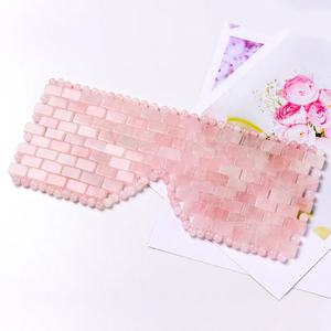 ナチュラルクリスタルスリープビューティーマスクローズクォーツヒーリングフェイシャルヒーリングジェイドアイマスク - Product Image 1