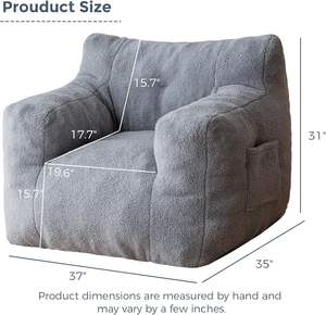 आधुनिक बड़े कम्फर्टेबल आलसी कुर्सी एकल फोम पढ़ने फर्नीचर लिविंग रूम संपीड़ित सोफा - Product Image 6