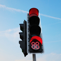 Boîtier en magnésium de 300mm U-Turn Vehicle Roadway Safety Traffic Signal Light