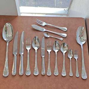 Food Cutlery <b>Set</b> Flatware <b>Dinnerware</b> Stainless Steel Wedding Restaurant Tableware Handmade Shiny Silver Cutlery <b>Set</b> - Product Image 5
