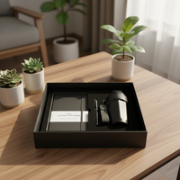 Coffret Cadeau Tendance 2026-2027 : Carnet en Cuir A5 avec Bouteille Isotherme 450ml et Stylo – Idéal pour Étudiants et Cadeaux d'Affaires