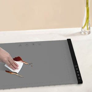 OEM 2kg 15mm Flexible Silicon Material Food <strong>Warming</strong> <strong>Tray</strong> Warmer Roll up Storage Save Space Meal Heating Silicone Warm Board Mat - Product Image 6