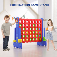 Jeu de puzzle géant en plastique quatre en ligne pour la maternelle et les tout-petits, jeu d'intérieur et d'extérieur, 0-24 mois, unisexe