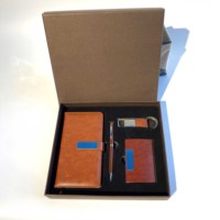 Nuevas ideas de productos 2024 Promoción Impresión personalizada Premium Pu Funda de cuero Cuaderno A5 Diario Bloc de notas Juego de regalo