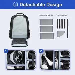 DEVASO Hot sales GAMES Scratch-proof Dual Shoulder Backpack Outdoor Portable Waterproof bag for PS 5 Slim