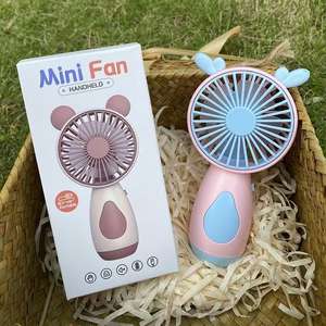 Práctico ventilador recargable de mano silencioso Mini ventilador compacto ventilador portátil alimentado por baterías - Product Image 5