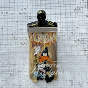 Diseño moderno decoración de pared interior dibujos animados personalizados Pantera Rosa pintura fibra de vidrio pincel estatua - Product Image 4