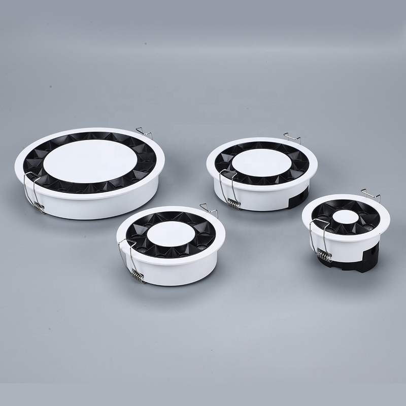 Indoor Lighting Commercial Black Square Round
