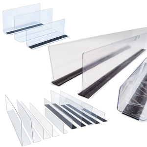 <span class=keywords><strong>Séparateur</strong></span> d'espace d'étagère de supermarché Hookei, cloison de séparation en forme de L, pharmacie, <span class=keywords><strong>bibliothèque</strong></span>, réfrigérateur, <span class=keywords><strong>séparateur</strong></span> d'étagère magnétique - Product Image 1