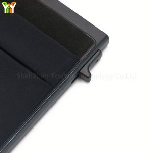Porte-cartes automatique avec poche à monnaie, portefeuille minimaliste pour cartes de visite, étui à cartes intelligent et fin en aluminium pour hommes - Product Image 4