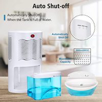 Déshumidificateur compact et silencieux avec réservoir d'eau de 2000 ml, mini déshumidificateur électrique portable pour la maison