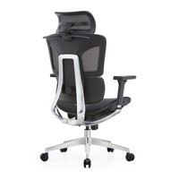 Chaise de bureau ergonomique moderne inclinable en maille avec appui-tête, support lombaire, accoudoirs réglables et base pivotante pour usage domestique ou professionnel
