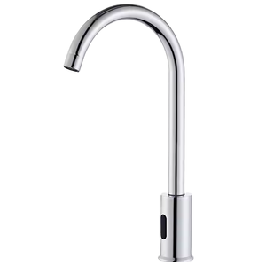Grifo de Baño Inteligente de Latón Higiénico con Doble Manija, Montaje en Cubierta, Diseño Contemporáneo, Sensor de Movimiento Automático Sin Contacto - Product Image 4