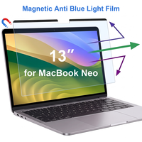 Nouvel Arrivage 2026 – Filtre Anti-Lumière Bleue Magnétique pour MacBook Neo 13 Pouces 2026 A3404 – Protection d'Écran Détachable Anti-Reflet Mat