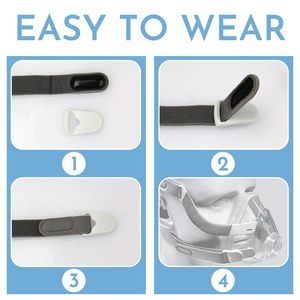 Clips magnétiques à déconnexion rapide pour casque CPAP compatibles avec Resmed AirFit F20 F30 N20, compatibles avec <span class=keywords><strong>AirTouch</strong></span> F20 F30 N20 - Product Image 5