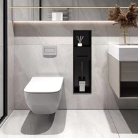 Personnalisé 304 Acier Inoxydable Simple Double Trois Or Noir Salle De Bains Douche Niche