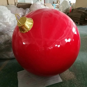 Fiberglass Life Size <strong>Christmas</strong> Ball <strong>Large</strong> <strong>Bauble</strong> for Shopping Mall Decoration - Product Image 2