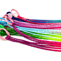 Extension capillaire tressée pour enfants, accessoire mignon avec queue de cheval, couleur ombrée, pour filles, douce, pour enfants