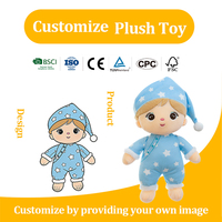 Muñeca de Peluche para Dormir, Regalo para el Día del Niño, Decoración para la Habitación, ODM OEM, Logotipo Personalizado, Artículos Conmemorativos para Eventos