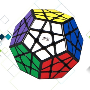 Qiyi Qiheng S Kubus Dodekaedron Warna <span class=keywords><strong>Solid</strong></span> Berukir Mainan Kubus Ajaib Bentuk Khusus Lima - Product Image 2