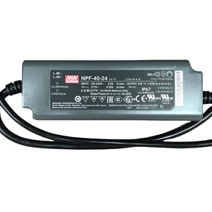 ไดรเวอร์ LED Mean Well NPF-40-24 40W 24V 1.67A IP67 แรงดันคงที่ กระแสคงที่ สำหรับไฟส่องสว่าง LED - Product Image 1