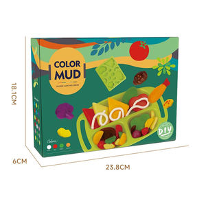 Ensemble de pâte à modeler éducative non toxique et colorée pour enfants, avec outils de modelage pour aliments et repas, pour jeu d'imitation et bricolage - Product Image 5