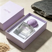 Flacon de parfum vide transparent de luxe, design carré, 15ml 30ml 50ml, flacon pulvérisateur en verre avec boîte cadeau