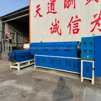 Machine de granulation de double-unité de vis simple de recyclage des déchets en plastique avec le système de compactage et de pelletisation