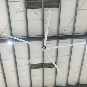 Ventilador de Techo Industrial HVLS PMSM de 14 pies, Baja Velocidad, Gran Volumen de Aire, Flujo de Aire Suave, para Áreas de Trabajo, Fábricas y Almacenes - Product Image 2