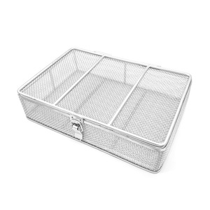 Cidabio Stainless Steel Wire <b>Basket</b> 30x20x10cm With 0.6mm Hole For Dental Instrument Sterilization And Storage - Product Image 4