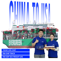 Agent d'expédition DDP pour acheteurs de marché, Chine vers les EAU, marchandises générales, FBA, 3PL, fret en palette, entrepôt, DDP, DDU, fret maritime LCL, FCL, taxes