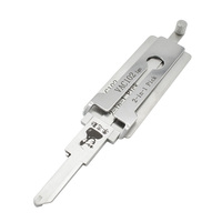 Lishi VAC102 2-en-1 : Décodeur et Ouvre-Serrure de Porte de Voiture, Kit de Crochetage pour Outils de Serrurier Automobile