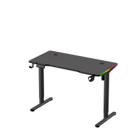 Table de jeu électrique moderne à double moteur réglable en hauteur bureau d'ordinateur à LED bureau d'ordinateur pliable automatique à dessus épissé durable