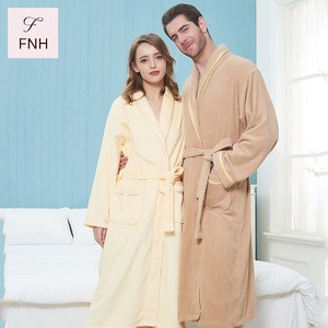 <span class=keywords><strong>Accappatoio</strong></span> da Hotel in Spugna <span class=keywords><strong>100</strong></span>% <span class=keywords><strong>Cotone</strong></span> Assorbente per Donna e <span class=keywords><strong>Uomo</strong></span>, Camicia da Notte a Maniche Lunghe per Autunno Inverno Primavera - Product Image 3