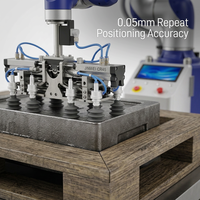 JINWEI DS-CR45 45kg 1947mm IP67 Palettiseur de cartons CE UL NSF 8 palettes/min ISO 10218 Cobot Entrepôt Palettes de fin de ligne 1500x1500mm