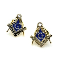 Pin de Solapa Masónico 3D Personalizado de Alta Calidad, Compás Cuadrado, Esmalte Dorado, Broche Masónico, Accesorio para Traje, Regalo para Hombres