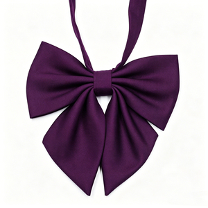 Nœud papillon pré-noué ajustable de couleur unie style JK « Hane » pour uniforme scolaire japonais, accessoire pour chemise d'écolière - Product Image 5