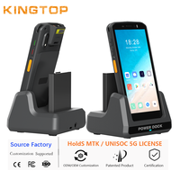Ordinateur portable robuste Kingtop KT-KP58H 4G, écran 5,45 pouces, MTK Android 14, 4+64 Go, 5000 mAh, scanner, système de gestion des stocks, en stock