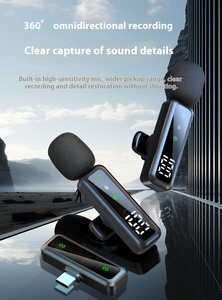 Auslet H67 chương trình trực tiếp phát sóng phỏng vấn vlog video ngắn 2.4G mini cầm tay không dây ve áo Clip micro cho iPhone - Product Image 4