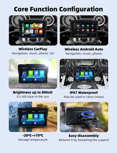 Reproductor Multimedia para Motocicleta de Alta Calidad con Logotipo Personalizado, Pantalla de 7 Pulgadas, Grabación en Bucle, Música, Resistente al Agua, M4+DVR-3 - Product Image 3