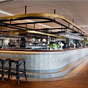 La moda commerciale ha usato il caffè del ristorante cocktail ha portato il bancone del <span class=keywords><strong>Bar</strong></span> nel Design moderno degli interni - Product Image 1